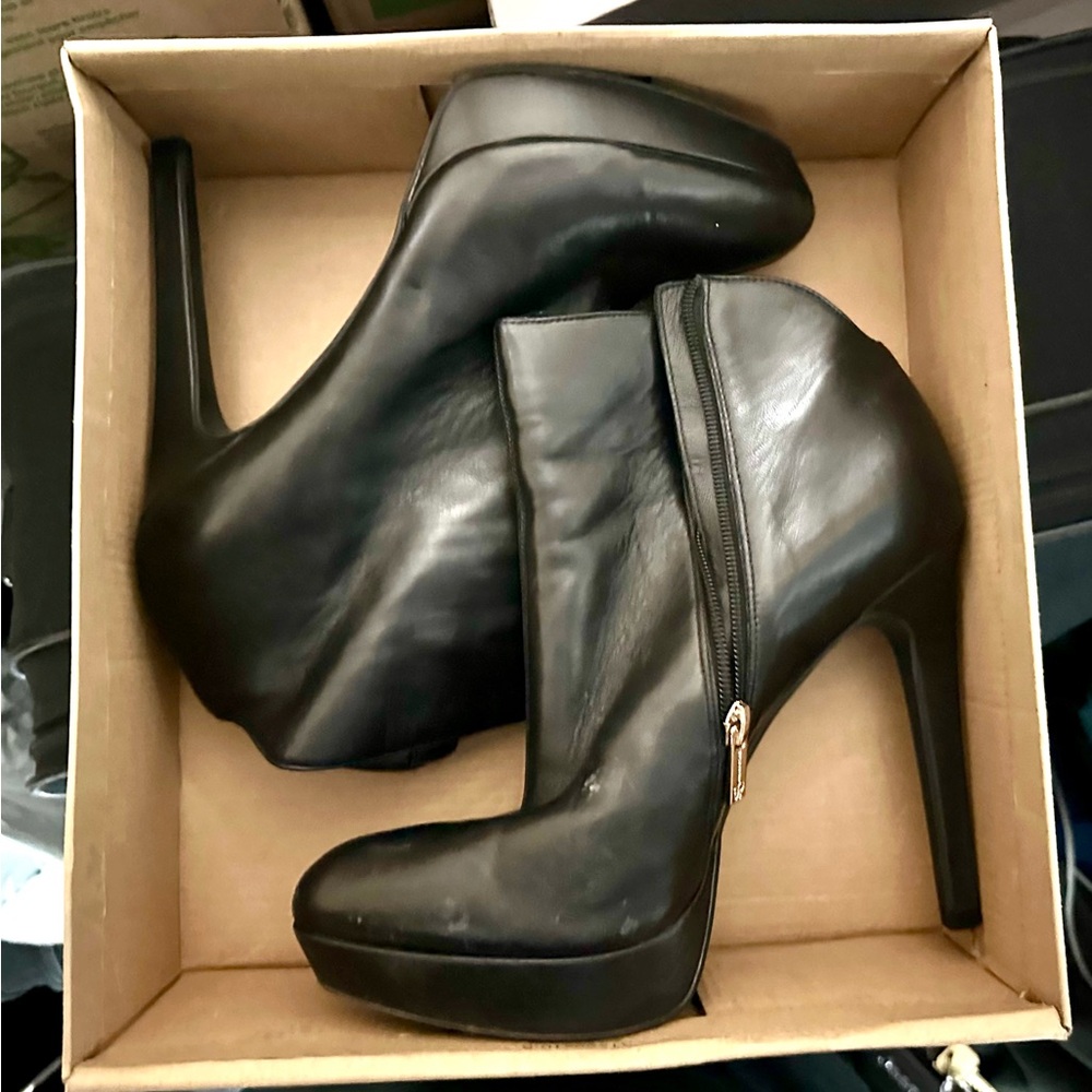 Elegant Black High Heel Boots
